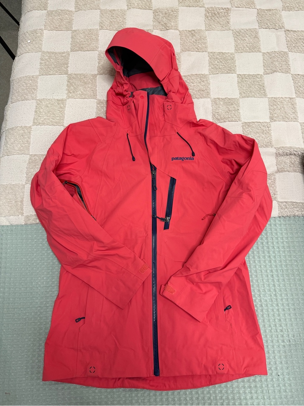 PATAGONIA Powder Bowl Jacket Women’s XS Tomato Red Gore-Tex RECCO MSRP:$399